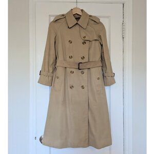 Vintage Burberry trench coat with 100% wool liner